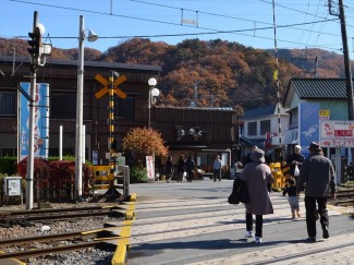 長瀞駅横踏切