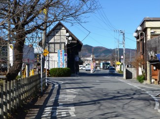 南桜通りから駅