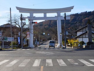駅入口信号（宝登山方面）